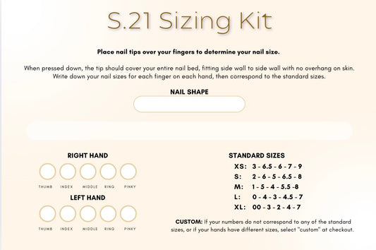 Solids.21 Sizing Kit